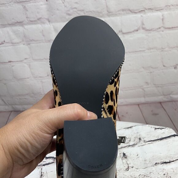 9 COACH calf hair leather Drea Bootie NIB - Picture 10 of 11